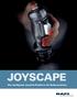 JOYSCAPE. Die intelligente Joystick-Plattform für Bediensysteme. Format DIN A4. Solutions with passion: immer schwarz!!!