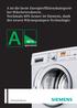 A ist die beste Energieeffizienzkategorie bei Wäschetrocknern. Nochmals 40% besser ist Siemens, dank der neuen Wärmepumpen-Technologie.