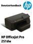 HP Officejet Pro 251dw Drucker. Benutzerhandbuch