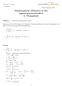 Mathematische Methoden in den Ingenieurwissenschaften 2. Übungsblatt