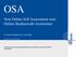 OSA. Vom Online Self Assessment zum Online Studienwahl Assistenten. Dr. Dennis Mocigemba & Laura Störk
