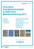 Innovative Energietechnologien in Österreich Marktentwicklung 2014