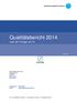 Qualitätsbericht 2014