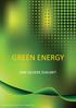 GREEN ENERGY EINE SICHERE ZUKUNFT. Broschüre zum Inka AL Green Energy Fonds