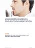 ANWENDERHANDBUCH PROJEKTDOKUMENTATION ANWENDERHANDBUCH PROJEKTDOKUMENTATION