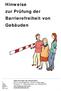 Hinweise zur Prüfung der Barrierefreiheit von Gebäuden