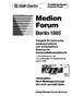 Medien Forum. Berlin 1985. 1 1AMK Berlin. Kongreß für technische, wissenschaftliche und wirtschaftliche Nutzung der Kommunikationselektronik