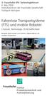 Fahrerlose Transportsysteme (FTS) und mobile Roboter