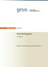 GESIS Papers. GLES-Bibliographie. 4. Fassung. Manuela S. Blumenberg & Davis Adewuyi
