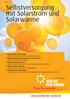 Selbstversorgung mit Solarstrom und Solarwärme