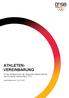 ATHLETEN- VEREINBARUNG. für die Athleten/innen der deutschen Mannschaft bei den European Games Baku 2015