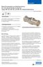 Rohr-Druckmittler mit Sterilanschluss Für die sterile Verfahrenstechnik Typen 981.22, 981.52 und 981.53, Klemmverbindung