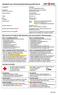 Deckblatt zum Sicherheitsdatenblatt gemäß ChemV