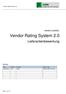 Vendor Rating System 2.0