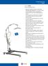 Invacare Birdie PATIENTENLIFTER. manuelle Fahrgestellspreizung