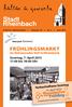 FRÜHLINGSMARKT. Rheinbacher Frühling. im Himmeroder Hof in Rheinbach Sonntag, 7. April 2013 11:00 bis 18:00 Uhr. Verkaufsoffener Sonntag