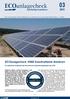 nachhaltig investieren Das unabhängige Internet-Magazin für ethische und nachhaltige Geldanlage 4. März ECOanlagecheck: KWA Solarkraftwerk Arenborn