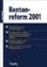 Rentenreform 2001/2002
