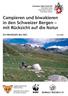 Campieren und biwakieren in den Schweizer Bergen mit Rücksicht auf die Natur