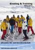 Einstieg & Training 2011/2012