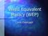 Wired Equivalent Privacy - WEP