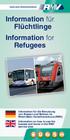 Information für Flüchtlinge Information for Refugees