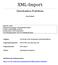 XML-Import. Datenbanken Praktikum. Jens Umland. CD mit zip-archiv (Programm) und Beispieldateien