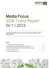Media Focus SEM Trend Report Nr.1 / 2013