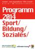 Kinder- und Jugendhaus Alte Schule. Programm 2014. Sport/ Bildung/ Soziales/