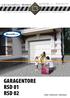 GaraGentore RSD 01 rsd 02 Sicher ZUverlÄSSiG FUNKTIONELL