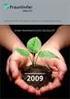 Nachhaltigkeitsbericht 2009 Nachhaltigkeit messen und glaubwürdig handeln