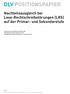 DLV Positionspapier. Nachteilsausgleich bei Lese-Rechtschreibstörungen (LRS) auf der Primar- und Sekundarstufe