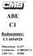 ABE C1. Radnummer: C1 6054928. Dimension: 6x15 Lochkreis: 4/100/R67,1 ABE-Nr.: 45286