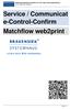 Service / Communicat e-control-confirm Matchflow web2print