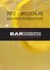 INFO BROSCHÜRE BAR-PROFI INTENSIVKURS. Info Broschüre für den Bar Profi Intensiv Kurs