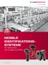 MOBILE IDENTIFIKATIONS- SYSTEME Für Barcodes, 2D-Codes und RFID. www.leuze.de