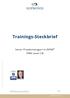 Trainings-Steckbrief