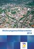 Wohnungsmarktbarometer 2014. 1. Der Paderborner Wohnungsmarkt 2014-2 - 2. Probleme auf dem Mietwohnungsmarkt - 4-3. Bedarf an Neubauwohnungen - 6 -
