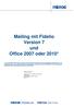 Mailing mit Fidelio Version 7 und Office 2007 oder 2010*