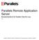 Parallels Remote Application Server