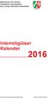 Interreligiöser Kalender