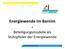 - Beteiligungsmodelle als Stützpfeiler der Energiewende