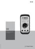 BE48 BEDIENUNGSANLEITUNG MULTIMETER TRT-BA-BE48-TC-001-DE