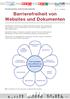 Barrierefreiheit von Websites und Dokumenten