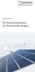 SL-Photovoltaik. Ihr Versicherungsschutz für Photovoltaik-Anlagen.