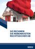 SO RECHNEN SIE NEBENKOSTEN RECHTSSICHER AB