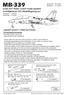 MB-339. Scale EDF Radio Control model airplane Vorbildgetreues R/C-Modellflugzeug aus Wingspan : 1,375mm Spanweite : 1,375mm