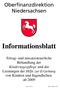 Oberfinanzdirektion Niedersachsen. Informationsblatt