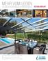 Mehr vom Leben. Das Solarlux-Kundenmagazin für modernes Wohnen. Glashaus / Eleganter Aufenthaltsort für die ganze Familie