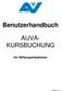 Benutzerhandbuch AUVA- KURSBUCHUNG